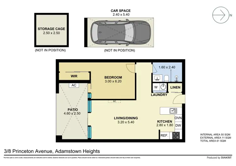 Floorplan of Homely unit listing, 3/8 Princeton Avenue, Adamstown Heights NSW 2289