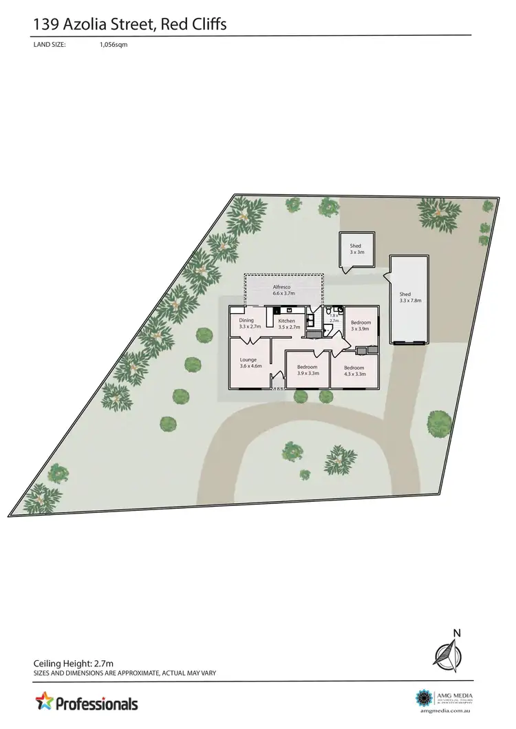 Floorplan of Homely house listing, 139 Azolia Street, Red Cliffs VIC 3496