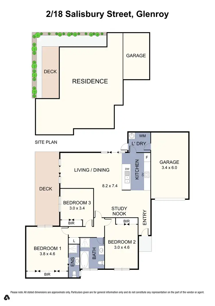 Floorplan of Homely unit listing, 2/18 Salisbury Street, Glenroy VIC 3046