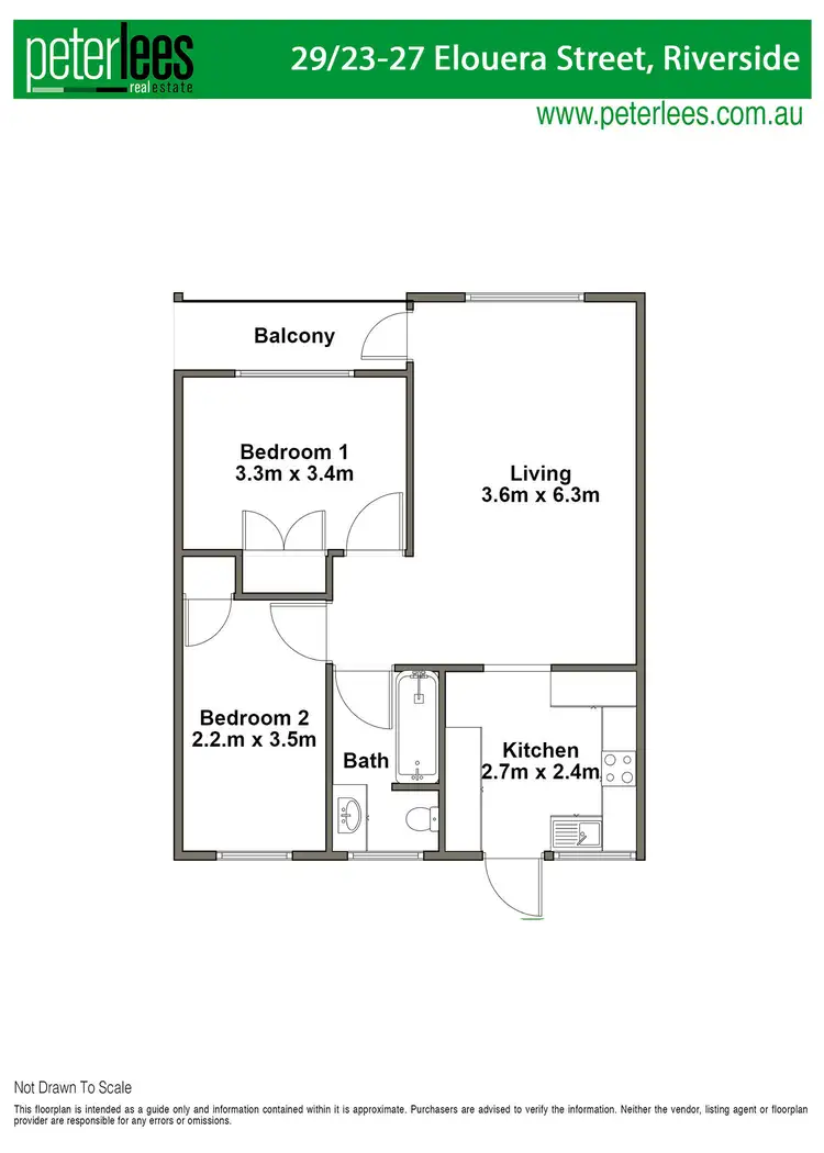 Floorplan of Homely unit listing, 29/23-27 Elouera Street, Riverside TAS 7250
