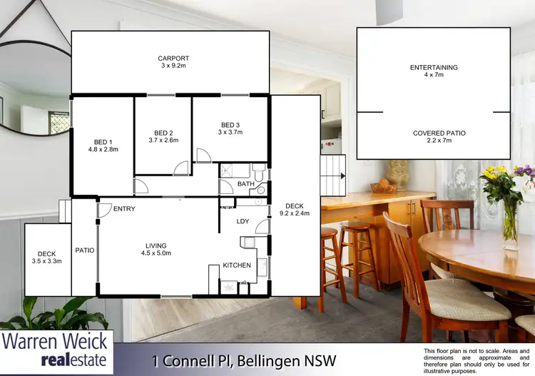 Floorplan of Homely house listing, 1 Connell Place, Bellingen NSW 2454
