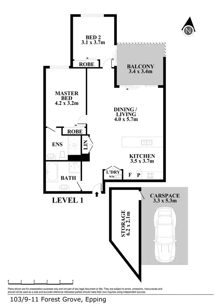 Floorplan of Homely apartment listing, 103/9-11 Forest Grove, Epping NSW 2121