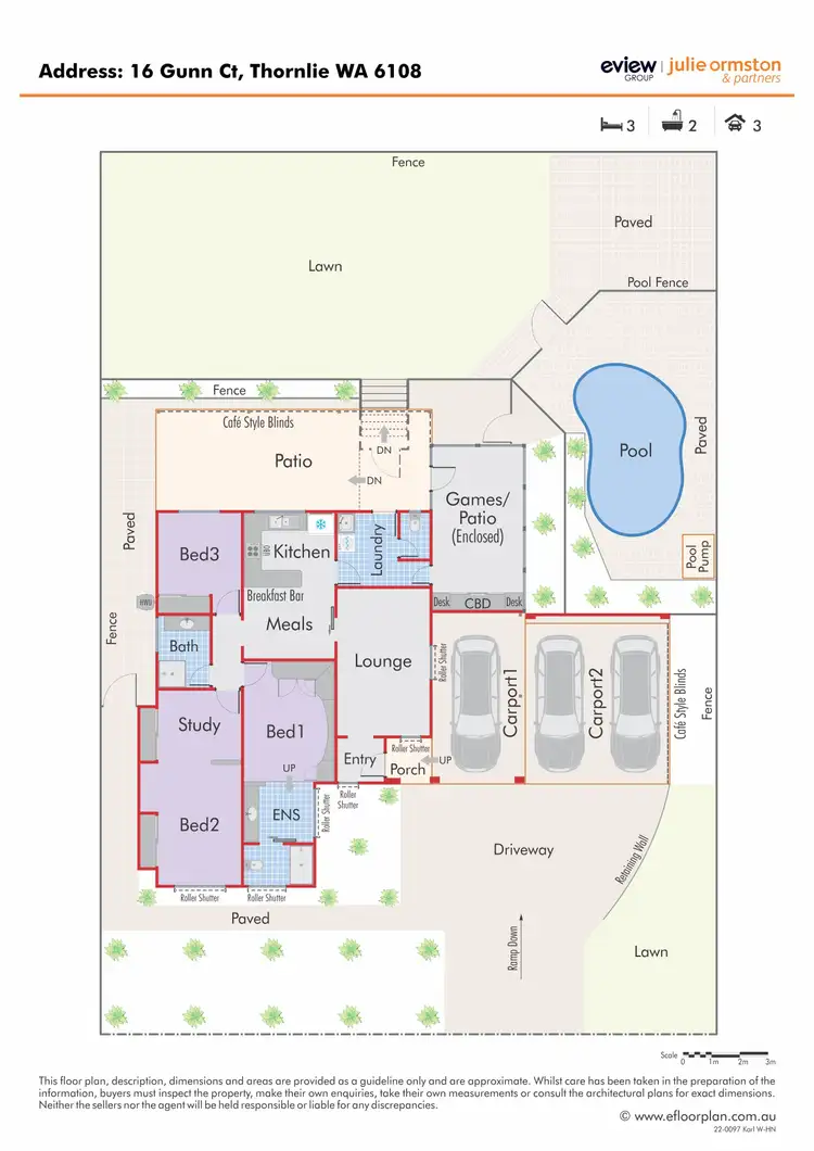 Floorplan of Homely house listing, 16 Gunn Court, Thornlie WA 6108