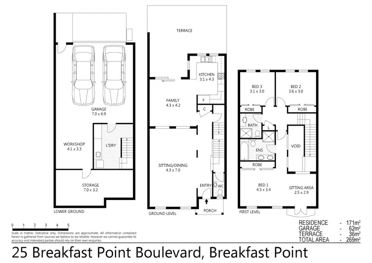 Floorplan of Homely townhouse listing, 25 Breakfast Point Boulevard, Breakfast Point NSW 2137