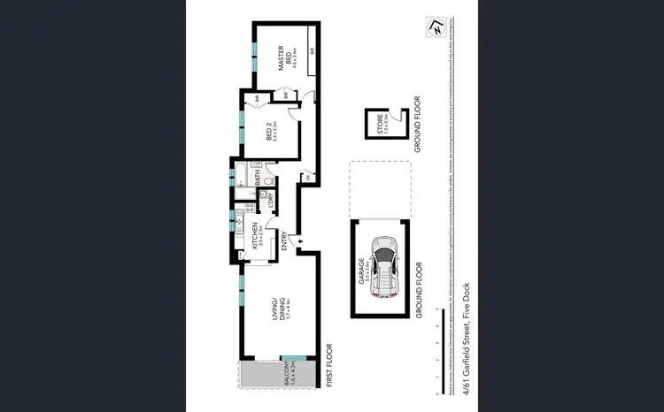 Floorplan of Homely apartment listing, 04/61 Garfield Street, Five Dock NSW 2046