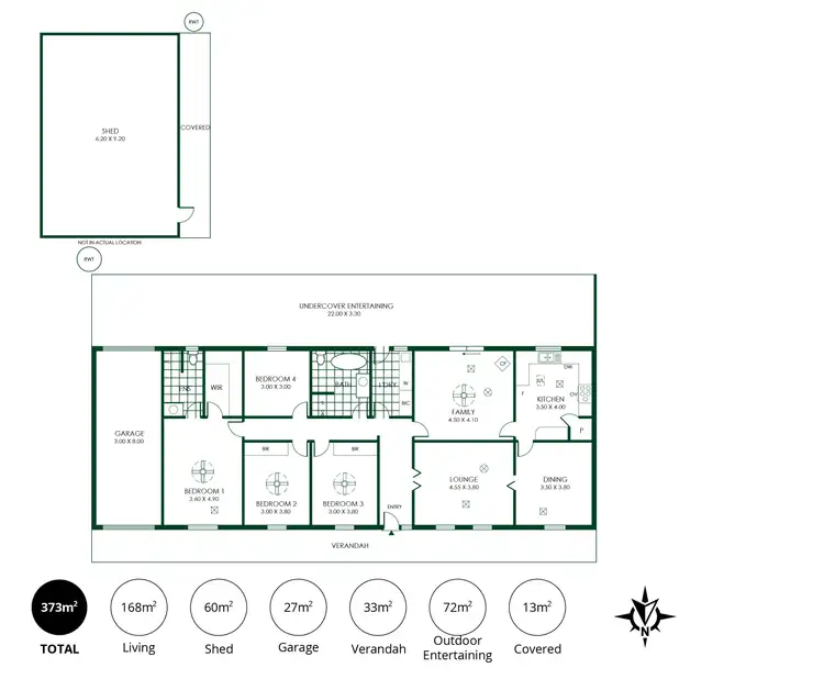 Floorplan of Homely house listing, 20 Jacaranda Drive, Woodside SA 5244
