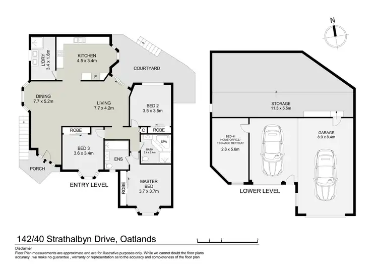 Floorplan of Homely townhouse listing, 142/40 Strathalbyn Drive, Oatlands NSW 2117