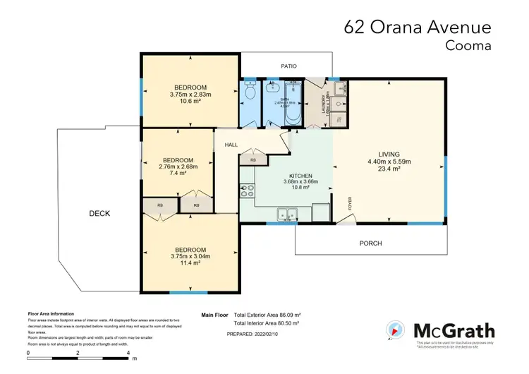 Floorplan of Homely house listing, 62 Orana Avenue, Cooma NSW 2630