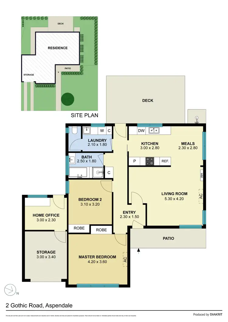 Floorplan of Homely unit listing, 2 Gothic Road, Aspendale VIC 3195