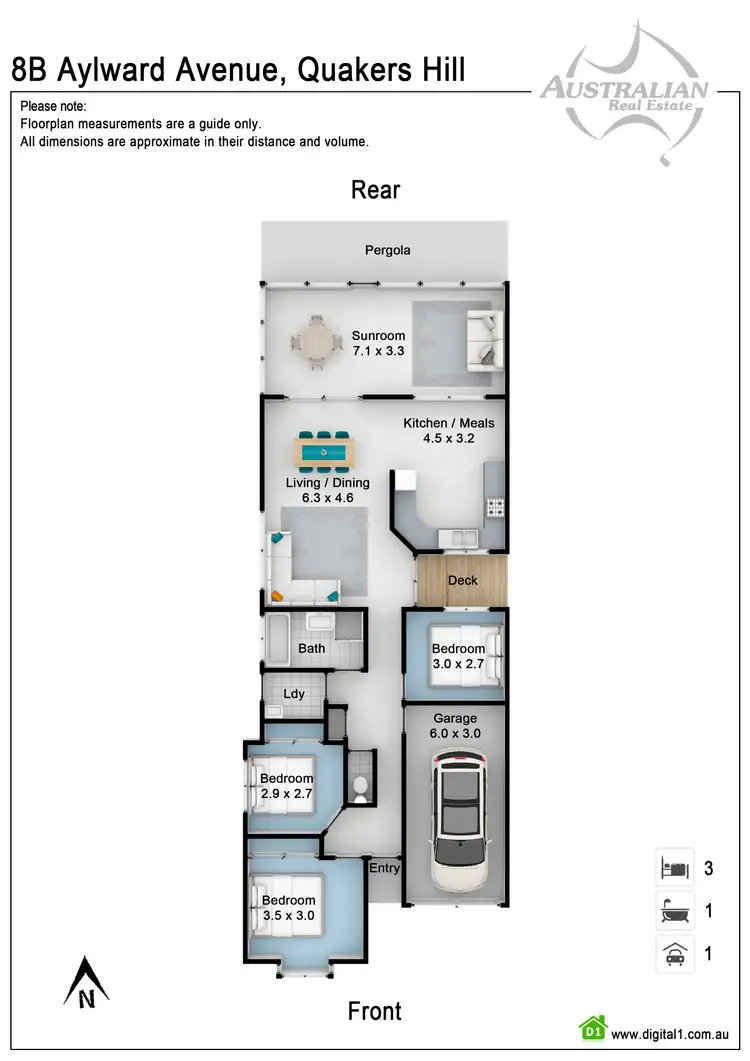 Floorplan of Homely house listing, 8B Aylward Ave, Quakers Hill NSW 2763