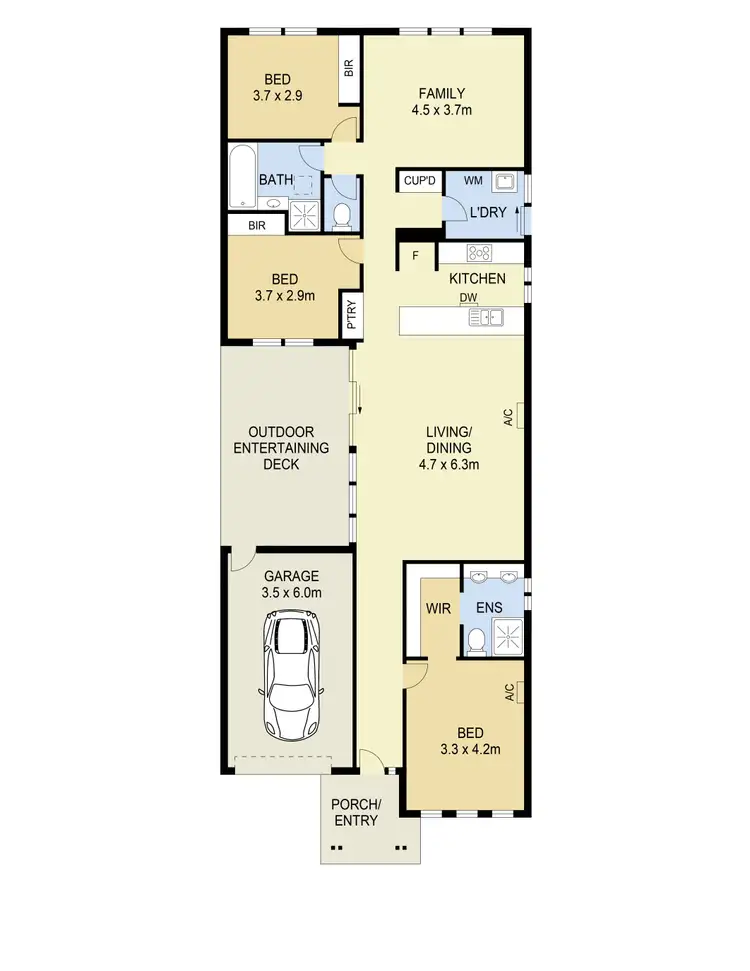 Floorplan of Homely house listing, 33 Redbox Crescent, Burnside Heights VIC 3023