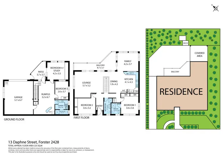 Floorplan of Homely house listing, 13 Daphne Street, Forster NSW 2428