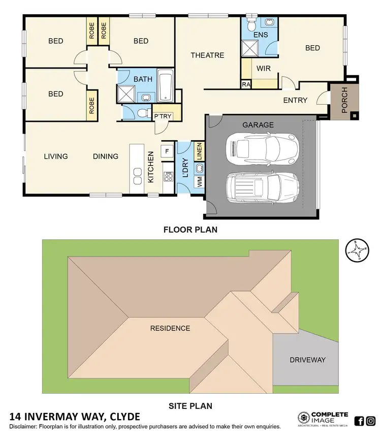 Floorplan of Homely house listing, 14 Invermay Way, Clyde VIC 3978