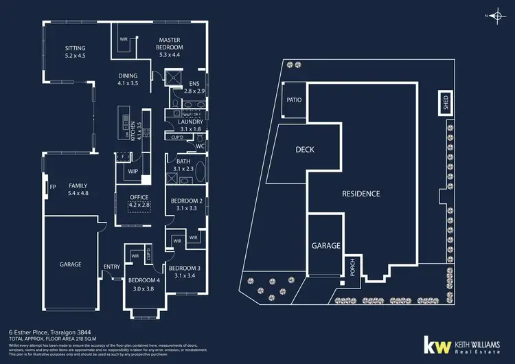 Floorplan of Homely house listing, 6 Esther Place, Traralgon VIC 3844