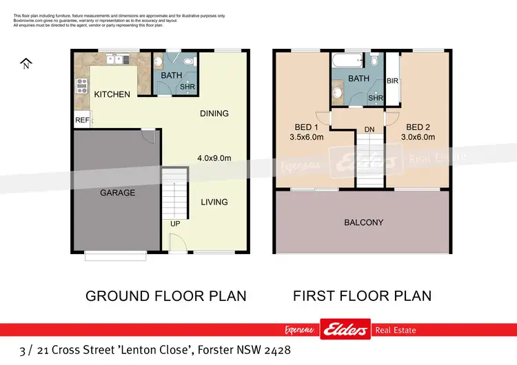 Floorplan of Homely townhouse listing, 3 / 21 Cross Street, Forster NSW 2428