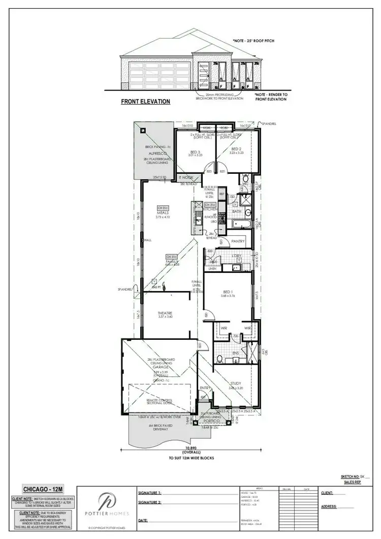 Floorplan of Homely house listing, 73 Monticello Parkway, Piara Waters WA 6112