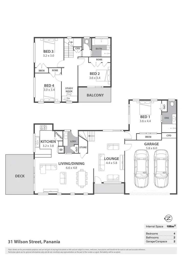 Floorplan of Homely semi-detached listing, 31 Wilson Street, Panania NSW 2213