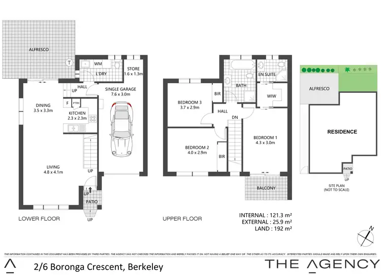 Floorplan of Homely townhouse listing, 2/6 Boronga Crescent, Berkeley NSW 2506