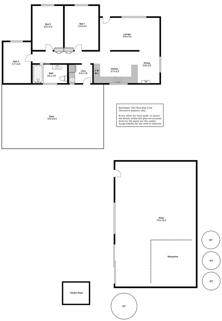 Floorplan of Homely house listing, 59 Cardiff Road, Port Lincoln SA 5606
