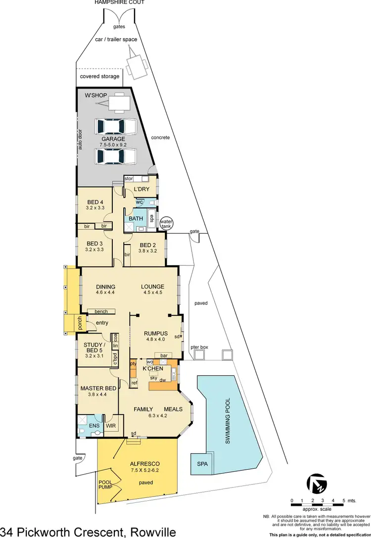 Floorplan of Homely house listing, 34 Pickworth Crescent, Rowville VIC 3178