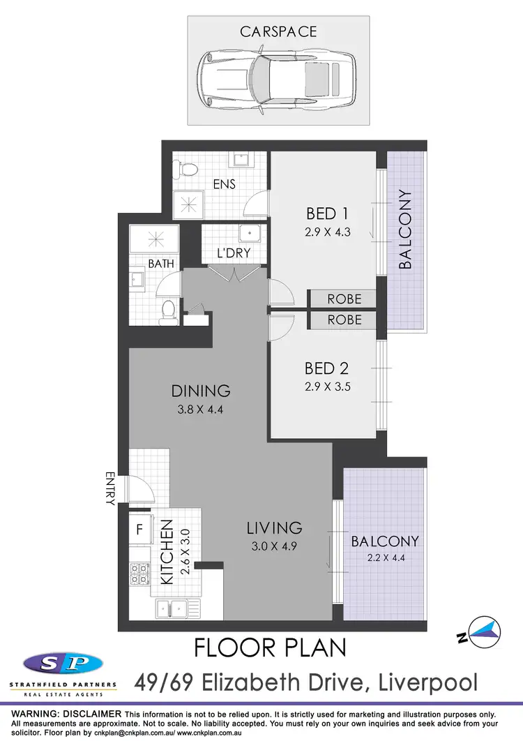 Floorplan of Homely apartment listing, 49/69 Elizabeth Drive, Liverpool NSW 2170
