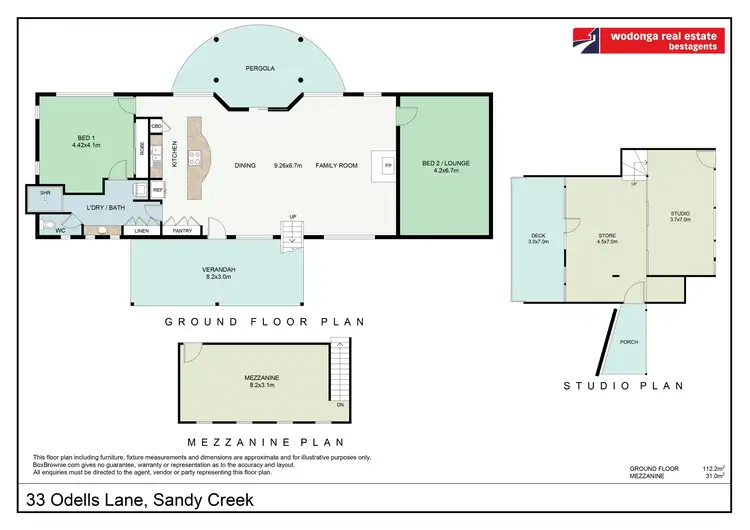 Floorplan of Homely house listing, 33 Odells Lane, Sandy Creek VIC 3695