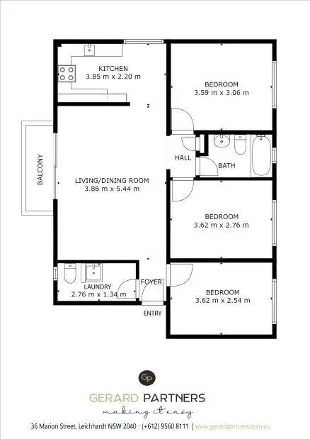 Floorplan of Homely apartment listing, 23/119 Cavendish Street, Stanmore NSW 2048