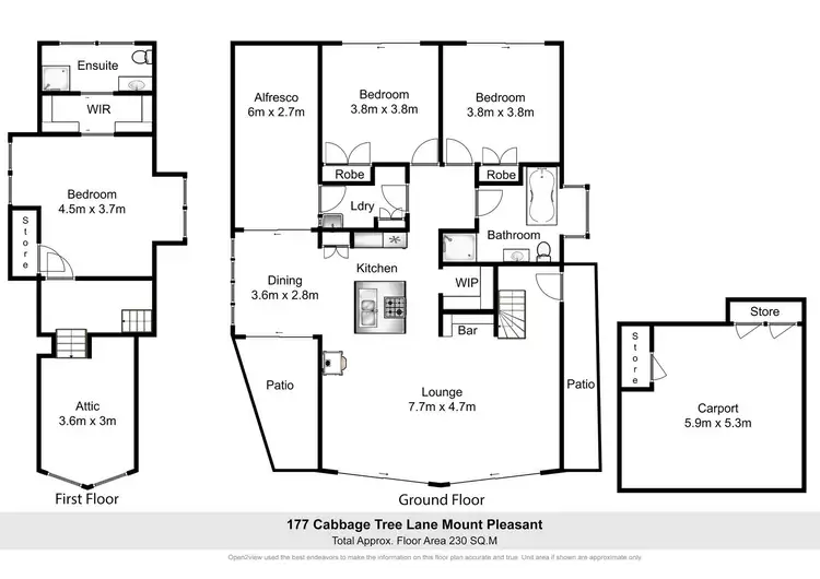 Floorplan of Homely house listing, 177 Cabbage Tree Lane, Mount Pleasant NSW 2519