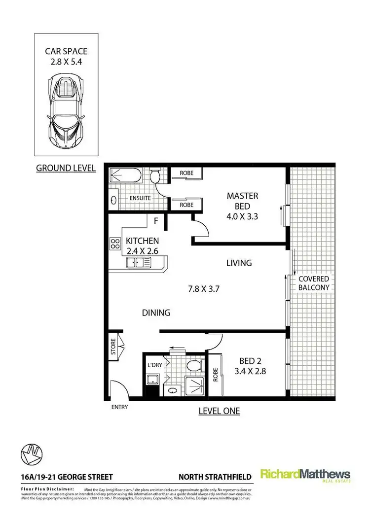 Floorplan of Homely apartment listing, 16a/19-21 George Street, North Strathfield NSW 2137