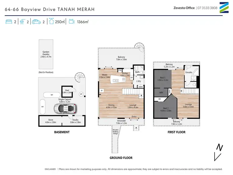 Floorplan of Homely house listing, 64-66 Bayview Drive, Tanah Merah QLD 4128