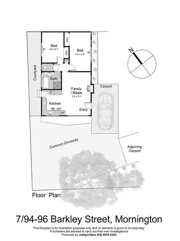 Floorplan of Homely unit listing, 7/94-96 Barkly Street, Mornington VIC 3931