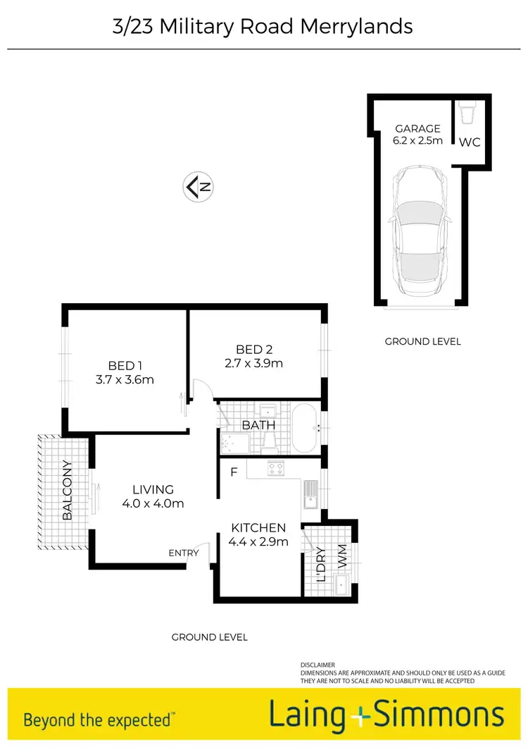 Floorplan of Homely unit listing, 3/23 Military Road, Merrylands NSW 2160