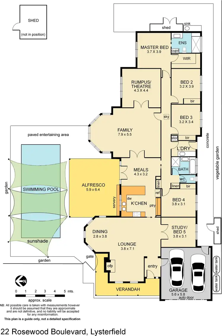 Floorplan of Homely house listing, 22 Rosewood Boulevard, Lysterfield VIC 3156