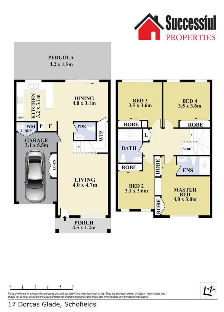 Floorplan of Homely townhouse listing, 17 Dorcas Glade, Schofields NSW 2762