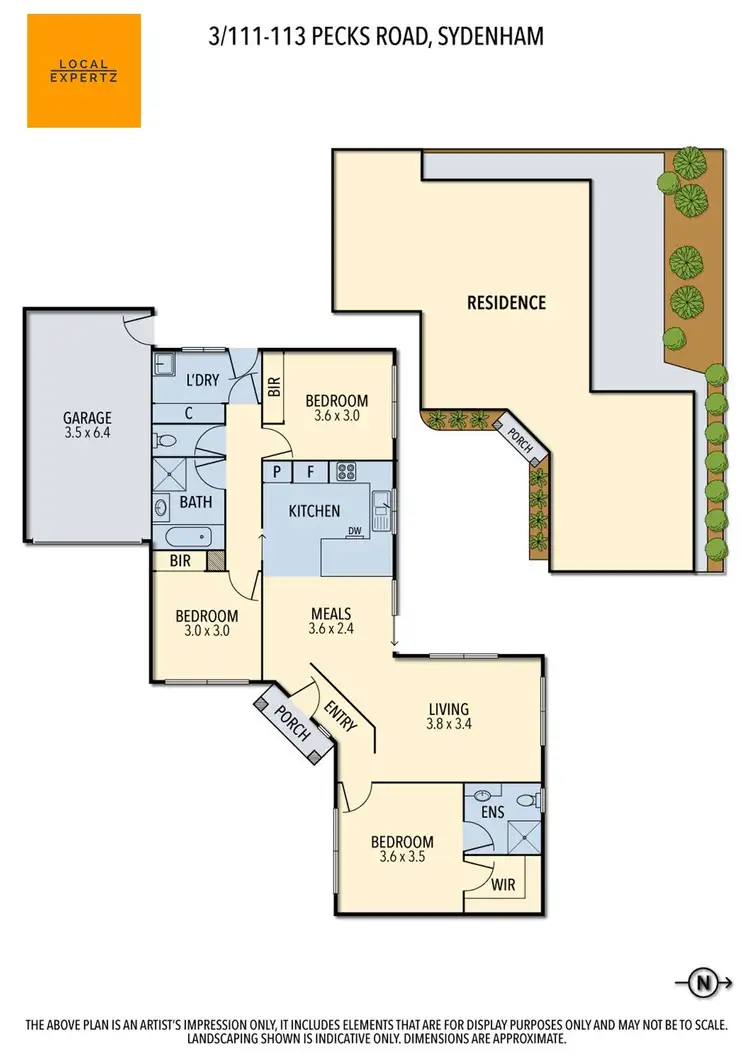 Floorplan of Homely unit listing, 3/111-113 Pecks Road, Sydenham VIC 3037