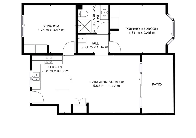 Floorplan of Homely unit listing, 6/20 Pioneer Street, Manoora QLD 4870
