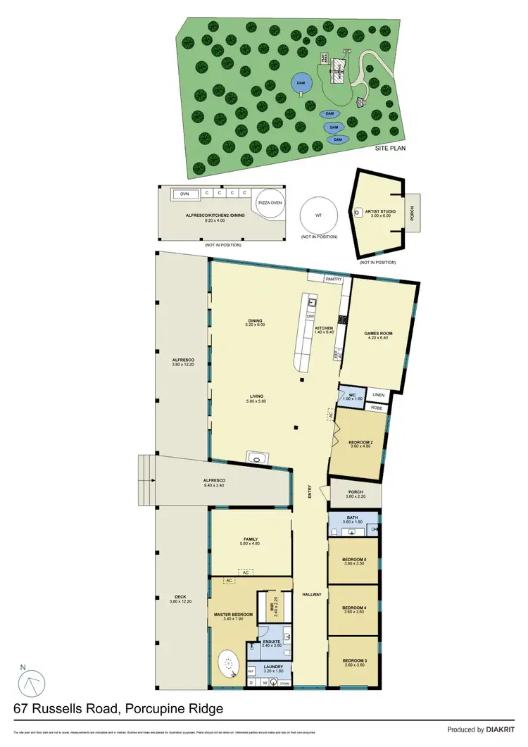Floorplan of Homely house listing, 67 Russells Road, Porcupine Ridge VIC 3461