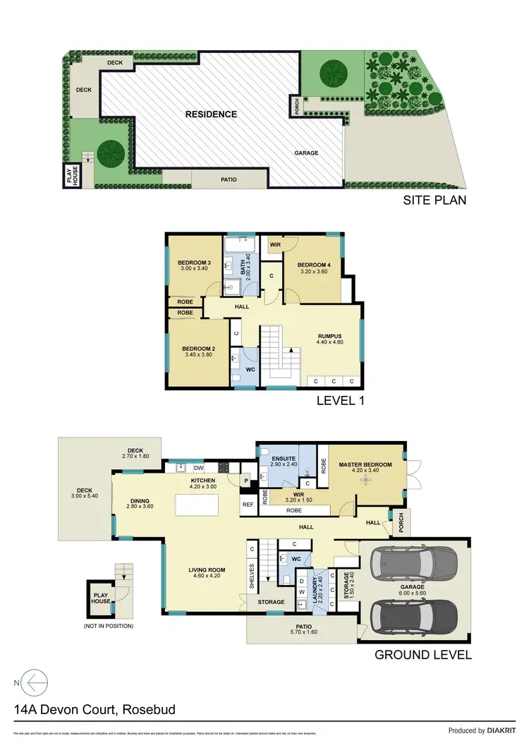 Floorplan of Homely house listing, 14A Devon Court, Rosebud VIC 3939