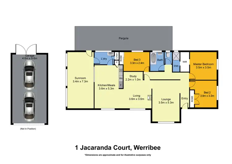 Floorplan of Homely house listing, 1 Jacaranda Court, Werribee VIC 3030