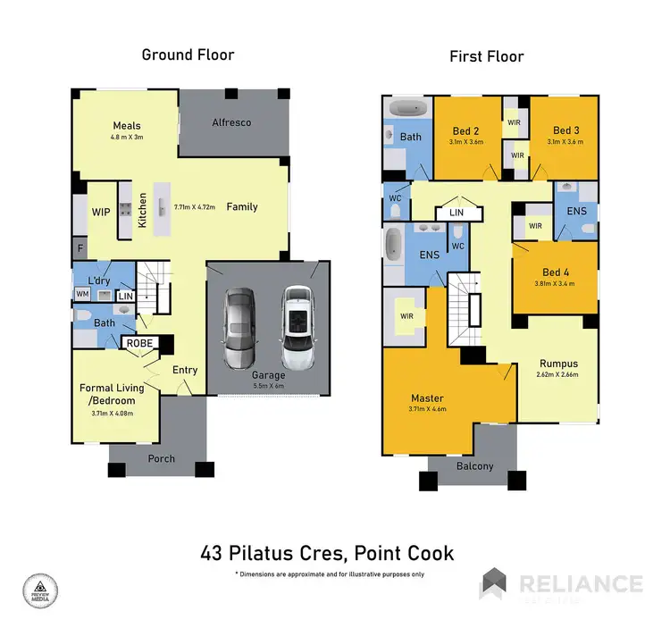 Floorplan of Homely house listing, 43 Pilatus Crescent, Point Cook VIC 3030