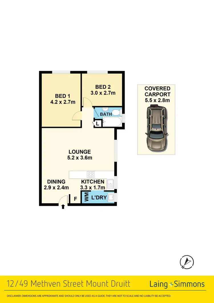 Floorplan of Homely villa listing, 12/49 Methven Street, Mount Druitt NSW 2770