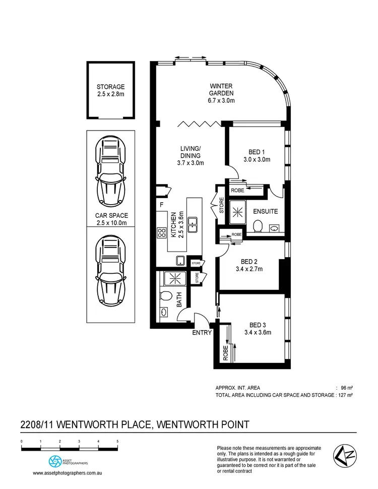 Floorplan of Homely apartment listing, 2208/11 Wentworth Place, Wentworth Point NSW 2127