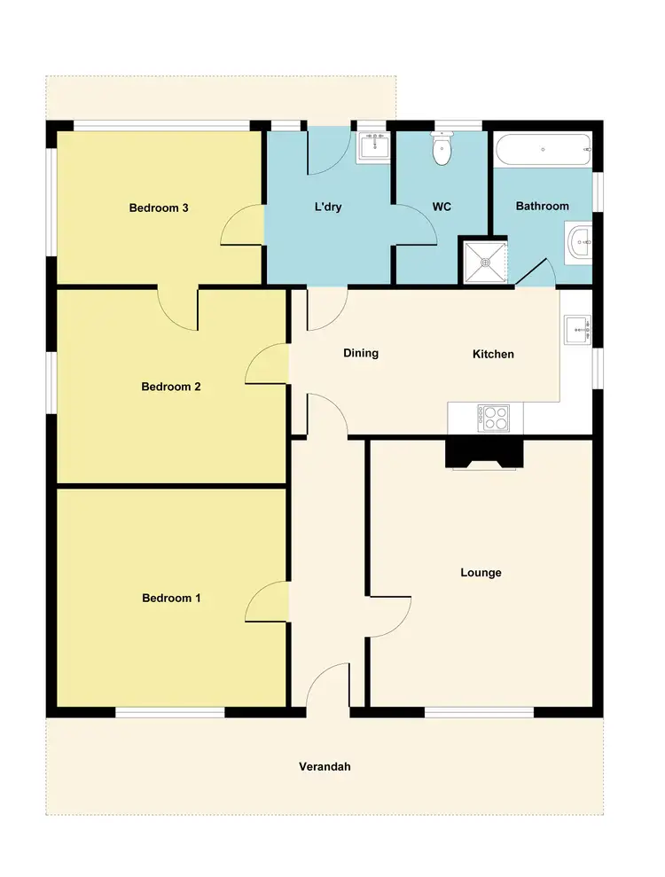 Floorplan of Homely house listing, 17 Logan Street, Maryborough VIC 3465