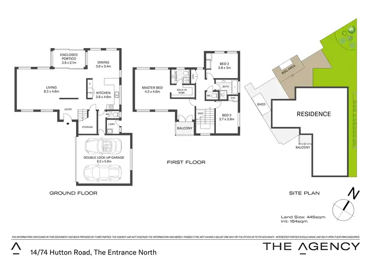 Floorplan of Homely townhouse listing, 14/74 Hutton Road, The Entrance North NSW 2261