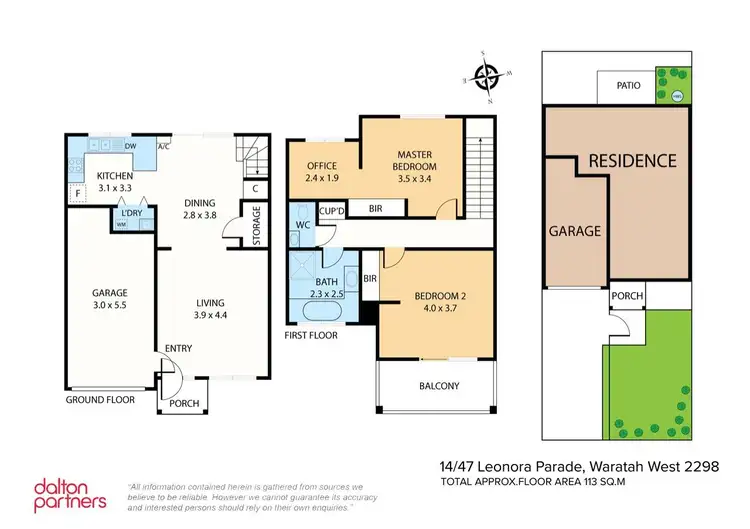 Floorplan of Homely unit listing, 14/47 Leonora Parade, Waratah West NSW 2298
