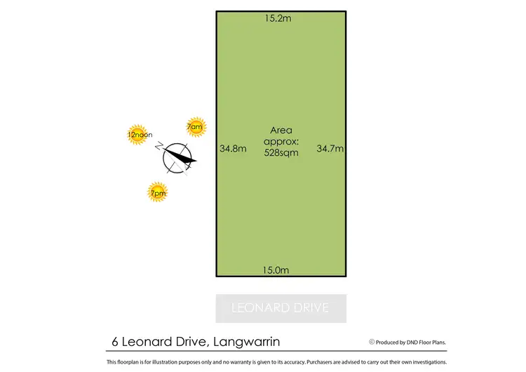 Floorplan of Homely land listing, 6 Leonard Drive, Langwarrin VIC 3910