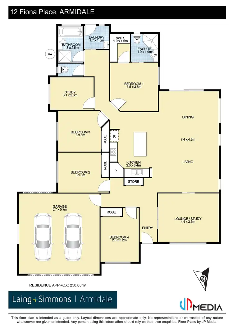 Floorplan of Homely house listing, 12 Fiona Place, Armidale NSW 2350