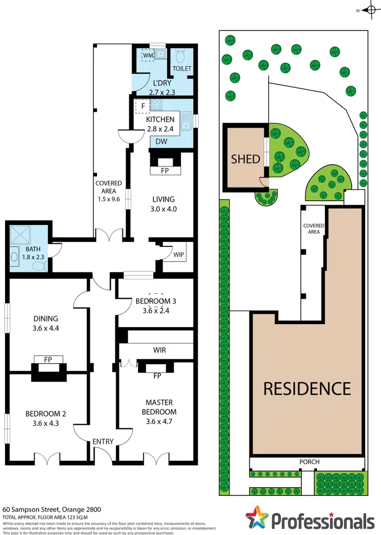 Floorplan of Homely house listing, 60 Sampson Street, Orange NSW 2800