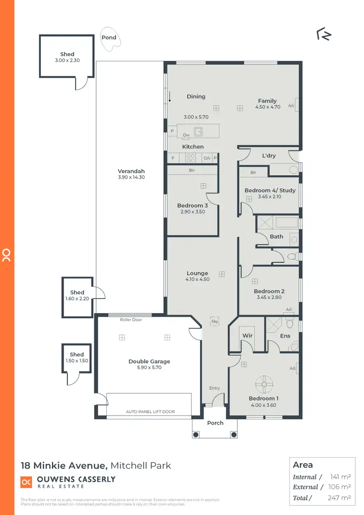 Floorplan of Homely house listing, 18 Minkie Avenue, Mitchell Park SA 5043