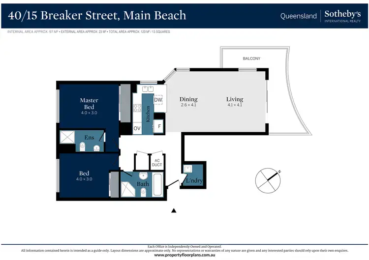 Floorplan of Homely apartment listing, 40/15 Breaker Street, Main Beach QLD 4217